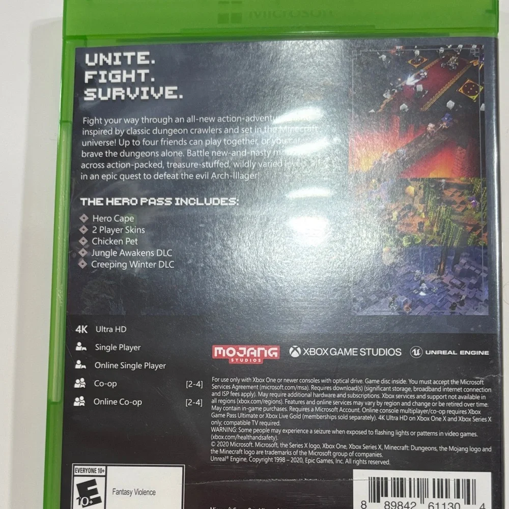 Minecraft Dungeons Hero Edition for Xbox One Great condition - Picture 4 of 4